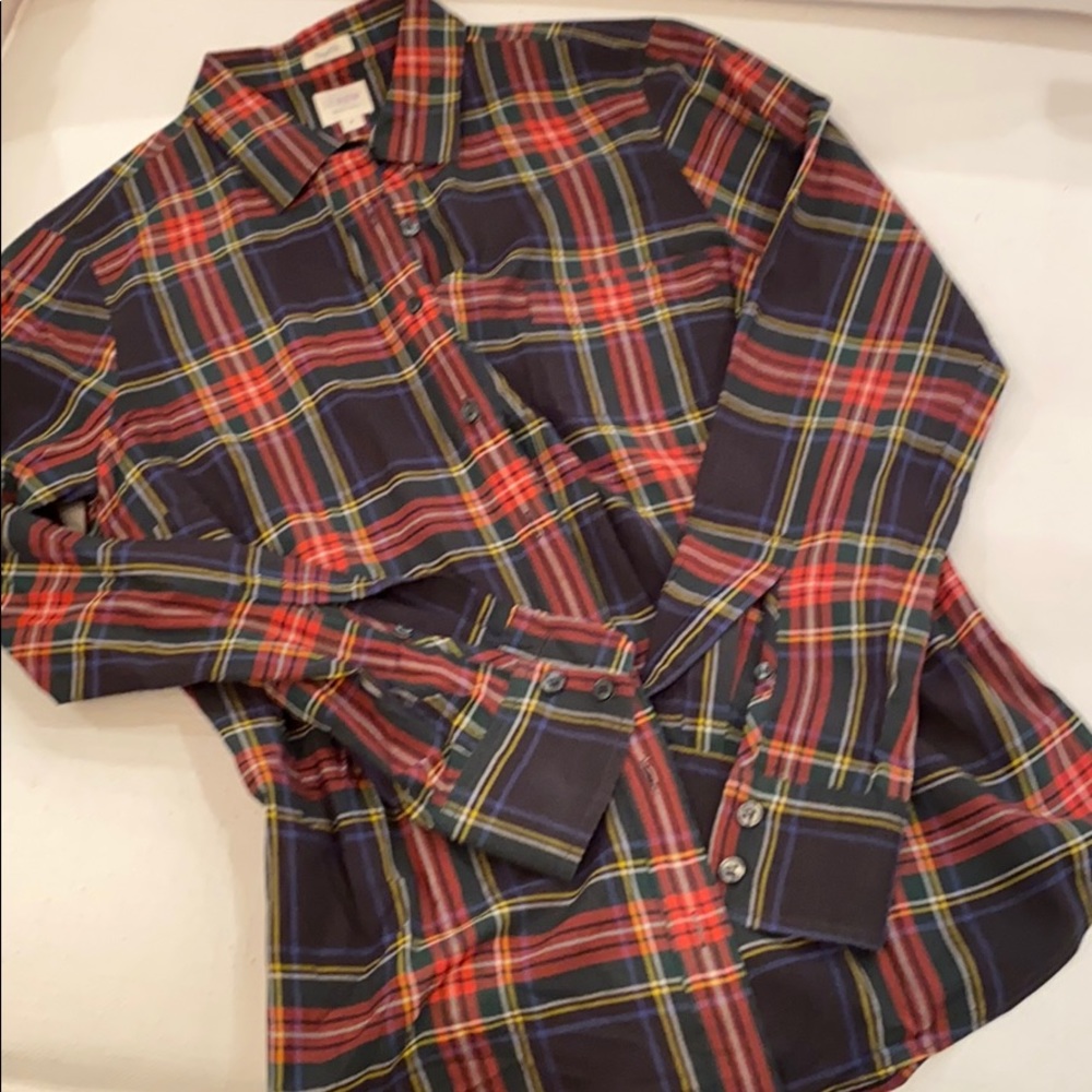 J. Crew blouse - cotton plaid